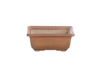 Willow Bonsai Ceramics Square Bonsai Pot 5.5 Inch – Low‑Profile Square Ceramic Bonsai & Succulent Planter with Accentuated Rim, High‑Fired Frost‑Proof Stoneware, Handmade in USA (Deep Stone)