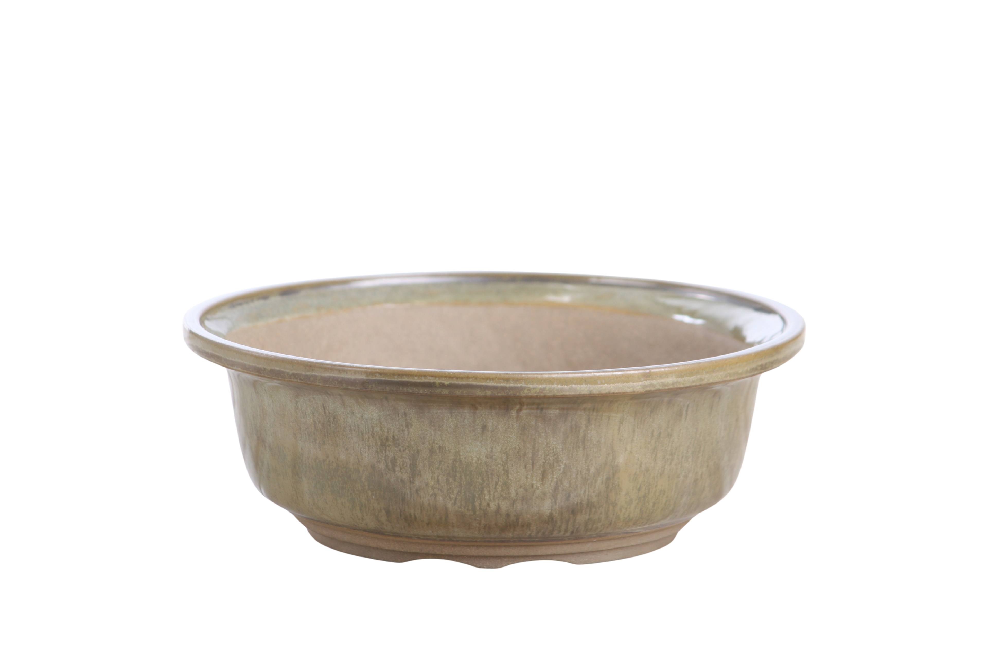 Willow Bonsai Ceramics Round Bonsai Pot 7 Inch – Round Ceramic Bonsai & Succulent Planter with Accentuated Rim and Sculpted Foot Ring, High‑Fired Frost‑Proof Stoneware, Handmade in USA (Copenhagen)