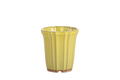 Willow Bonsai Ceramics Flower Design Cascade Bonsai Pot 3 Inch – Elegant Tall Ceramic Bonsai & Succulent Planter, High‑Fired Frost‑Proof Stoneware with Drainage & Wiring Holes, Handmade in USA (Yellow)