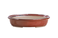 Willow Bonsai Ceramics Landscape Oval A Bonsai Pot 10 Inch – Large Oval Ceramic Bonsai Planter for Forest, Group & Specimen Tree Plantings, High‑Fired Frost‑Proof Stoneware, Handmade in USA (Sunset)