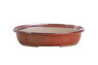 Willow Bonsai Ceramics Landscape Oval A Bonsai Pot 10 Inch – Large Oval Ceramic Bonsai Planter for Forest, Group & Specimen Tree Plantings, High‑Fired Frost‑Proof Stoneware, Handmade in USA (Sunset)