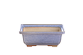 Willow Bonsai Ceramics Square Bonsai Pot 6 Inch – Low‑Profile Square Ceramic Bonsai & Succulent Planter with Accentuated Rim, High‑Fired Frost‑Proof Stoneware, Handmade in USA (Denim)