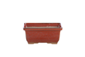 Willow Bonsai Ceramics Rectangle Deep Bonsai Pot 5 Inch – Higher‑Profile Rectangular Ceramic Bonsai & Succulent Planter with Accentuated Rim, High‑Fired Frost‑Proof Stoneware, Handmade in USA (Sunset)