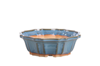 Willow Bonsai Ceramics Flower Design Bonsai Pot 6.5 Inch – Elegant Ceramic Bonsai & Succulent Planter, High‑Fired Frost‑Proof Stoneware with Drainage & Wiring Holes, Handmade in USA (Peacock 2025)