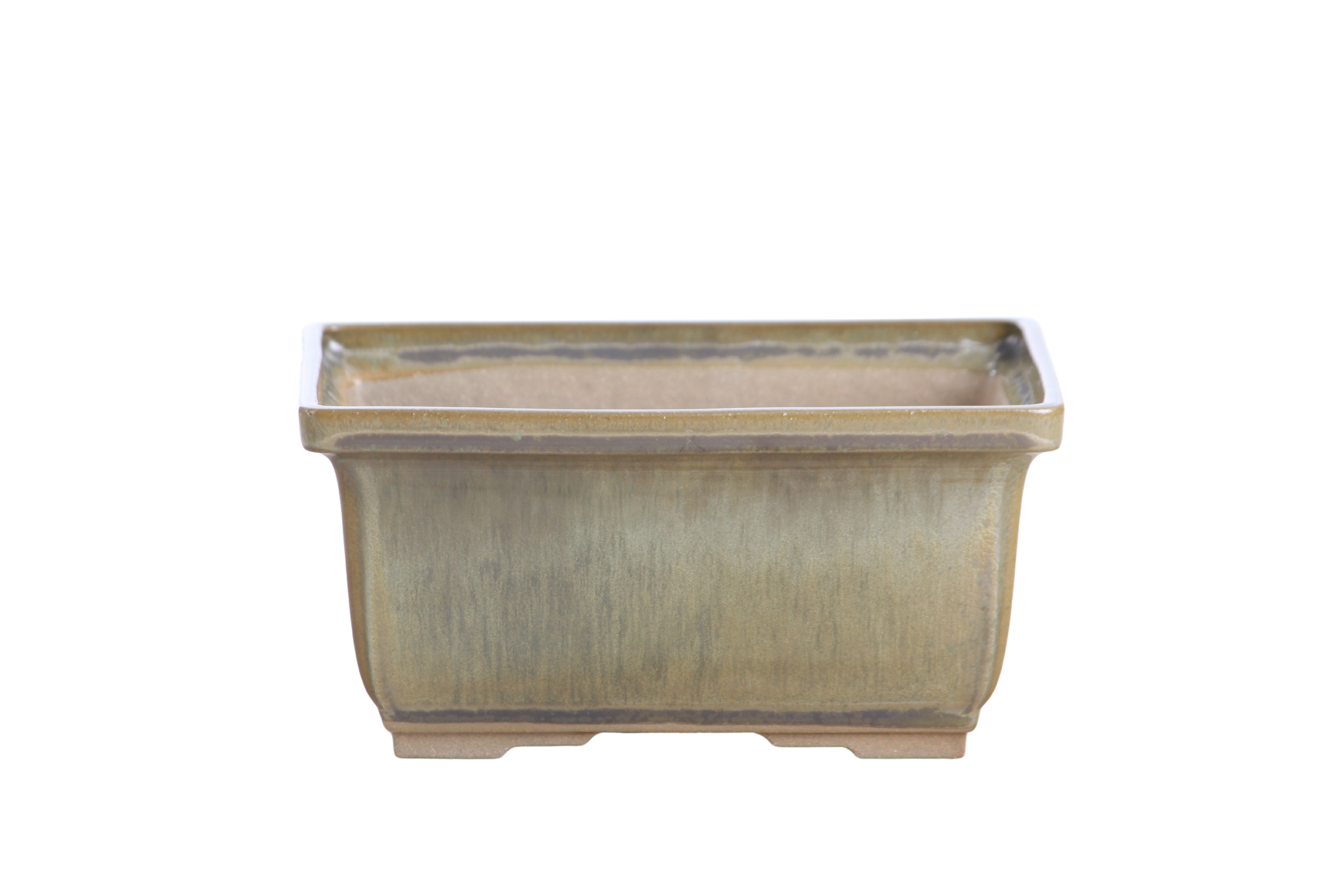 Willow Bonsai Ceramics Rectangle Deep Bonsai Pot 6 Inch – Higher‑Profile Rectangular Ceramic Bonsai & Succulent Planter with Accentuated Rim, High‑Fired Frost‑Proof Stoneware, Handmade in USA (Copenhagen)