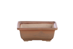 Willow Bonsai Ceramics Square Bonsai Pot 6 Inch – Low‑Profile Square Ceramic Bonsai & Succulent Planter with Accentuated Rim, High‑Fired Frost‑Proof Stoneware, Handmade in USA (Deep Stone)
