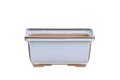 Willow Bonsai Ceramics Rectangle Deep Bonsai Pot 7 Inch – Higher‑Profile Rectangular Ceramic Bonsai & Succulent Planter with Accentuated Rim, High‑Fired Frost‑Proof Stoneware, Handmade in USA (Glacier)