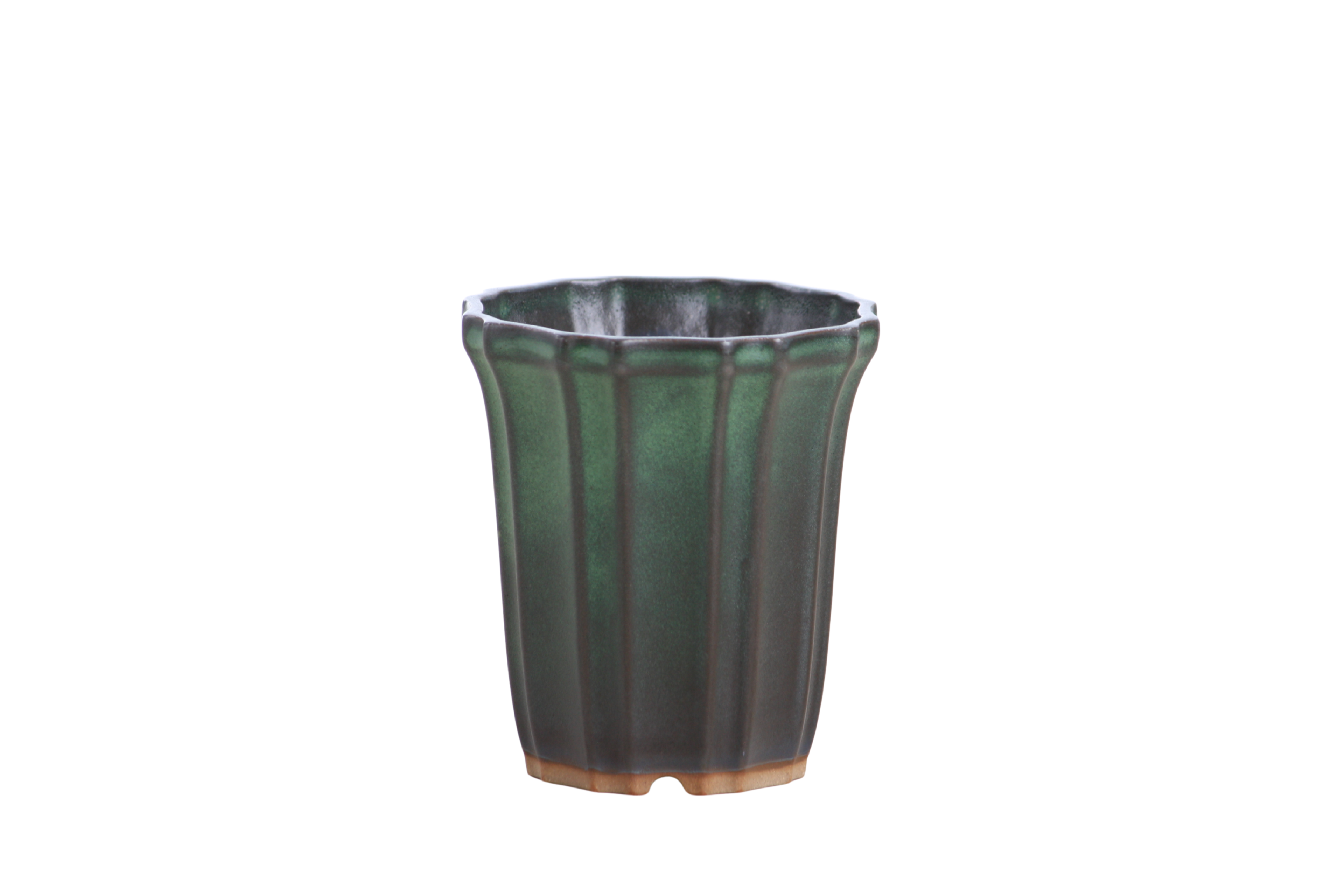 Willow Bonsai Ceramics Flower Design Cascade Bonsai Pot 3 Inch – Elegant Tall Ceramic Bonsai & Succulent Planter, High‑Fired Frost‑Proof Stoneware with Drainage & Wiring Holes, Handmade in USA (Avocado)
