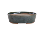 Willow Bonsai Ceramics Oval A Bonsai Pot 8 Inch – Straight‑Sided Oval Ceramic Bonsai & Succulent Planter, High‑Fired Frost‑Proof Stoneware with Drainage & Wiring Holes, Handmade in USA (Seaweed 2025)