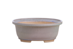 Willow Bonsai Ceramics Fat Bonsai Pot 7.5 Inch – Bold Oval Ceramic Bonsai & Succulent Planter with Accentuated Rim, High‑Fired Frost‑Proof Stoneware, Handmade in USA (Ocean)