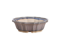 Willow Bonsai Ceramics Flower Design Bonsai Pot 8 Inch – Elegant Ceramic Bonsai & Succulent Planter, High‑Fired Frost‑Proof Stoneware with Drainage & Wiring Holes, Handmade in USA (Ocean)