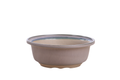 Willow Bonsai Ceramics Round Bonsai Pot 6 Inch – Round Ceramic Bonsai & Succulent Planter with Accentuated Rim and Sculpted Foot Ring, High‑Fired Frost‑Proof Stoneware, Handmade in USA (Ocean)