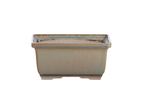 Willow Bonsai Ceramics Rectangle Deep Bonsai Pot 6 Inch – Higher‑Profile Rectangular Ceramic Bonsai & Succulent Planter with Accentuated Rim, High‑Fired Frost‑Proof Stoneware, Handmade in USA (Speckled Moss)