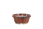 Willow Bonsai Ceramics Flower Design Bonsai Pot 4.5 Inch – Elegant Ceramic Bonsai & Succulent Planter, High‑Fired Frost‑Proof Stoneware with Drainage & Wiring Holes, Handmade in USA (Sunset)