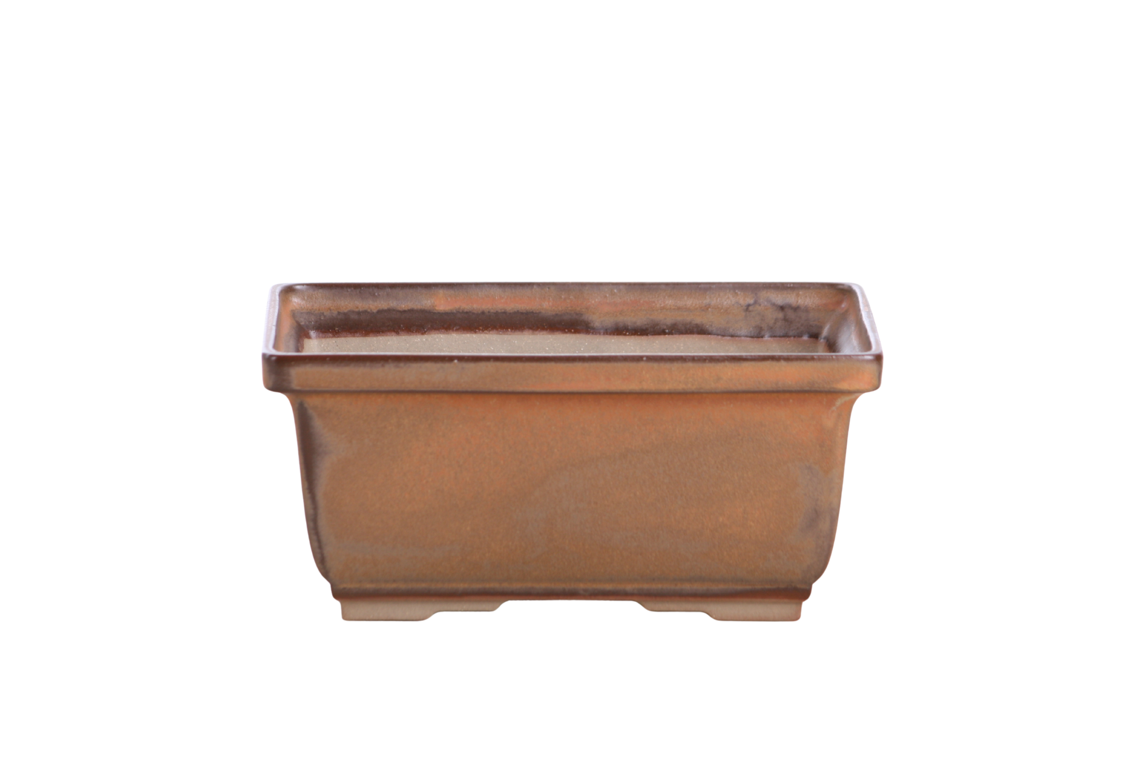 Willow Bonsai Ceramics Rectangle Deep Bonsai Pot 7 Inch – Higher‑Profile Rectangular Ceramic Bonsai & Succulent Planter with Accentuated Rim, High‑Fired Frost‑Proof Stoneware, Handmade in USA (Deep Stone)