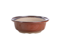 Willow Bonsai Ceramics Round Bonsai Pot 7 Inch – Round Ceramic Bonsai & Succulent Planter with Accentuated Rim and Sculpted Foot Ring, High‑Fired Frost‑Proof Stoneware, Handmade in USA (Sunset)