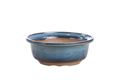 Willow Bonsai Ceramics Round Bonsai Pot 6 Inch – Round Ceramic Bonsai & Succulent Planter with Accentuated Rim and Sculpted Foot Ring, High‑Fired Frost‑Proof Stoneware, Handmade in USA (Peacock)