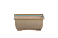 Willow Bonsai Ceramics Rectangle Deep Bonsai Pot 7 Inch – Higher‑Profile Rectangular Ceramic Bonsai & Succulent Planter with Accentuated Rim, High‑Fired Frost‑Proof Stoneware, Handmade in USA (Speckled Moss)