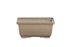 Willow Bonsai Ceramics Rectangle Deep Bonsai Pot 7 Inch – Higher‑Profile Rectangular Ceramic Bonsai & Succulent Planter with Accentuated Rim, High‑Fired Frost‑Proof Stoneware, Handmade in USA (Speckled Moss)