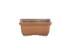 Willow Bonsai Ceramics Rectangle Deep Bonsai Pot 5 Inch – Higher‑Profile Rectangular Ceramic Bonsai & Succulent Planter with Accentuated Rim, High‑Fired Frost‑Proof Stoneware, Handmade in USA (Deep Stone)