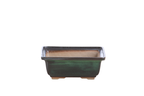 Willow Bonsai Ceramics Square Bonsai Pot 5 Inch – Low‑Profile Square Ceramic Bonsai & Succulent Planter with Accentuated Rim, High‑Fired Frost‑Proof Stoneware, Handmade in USA (Avocado)