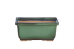 Willow Bonsai Ceramics Rectangle Deep Bonsai Pot 7 Inch – Higher‑Profile Rectangular Ceramic Bonsai & Succulent Planter with Accentuated Rim, High‑Fired Frost‑Proof Stoneware, Handmade in USA (Avocado)