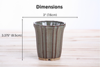 Willow Bonsai Ceramics Flower Design Cascade Bonsai Pot 3 Inch – Elegant Tall Ceramic Bonsai & Succulent Planter, High‑Fired Frost‑Proof Stoneware with Drainage & Wiring Holes, Handmade in USA (Starry Night)
