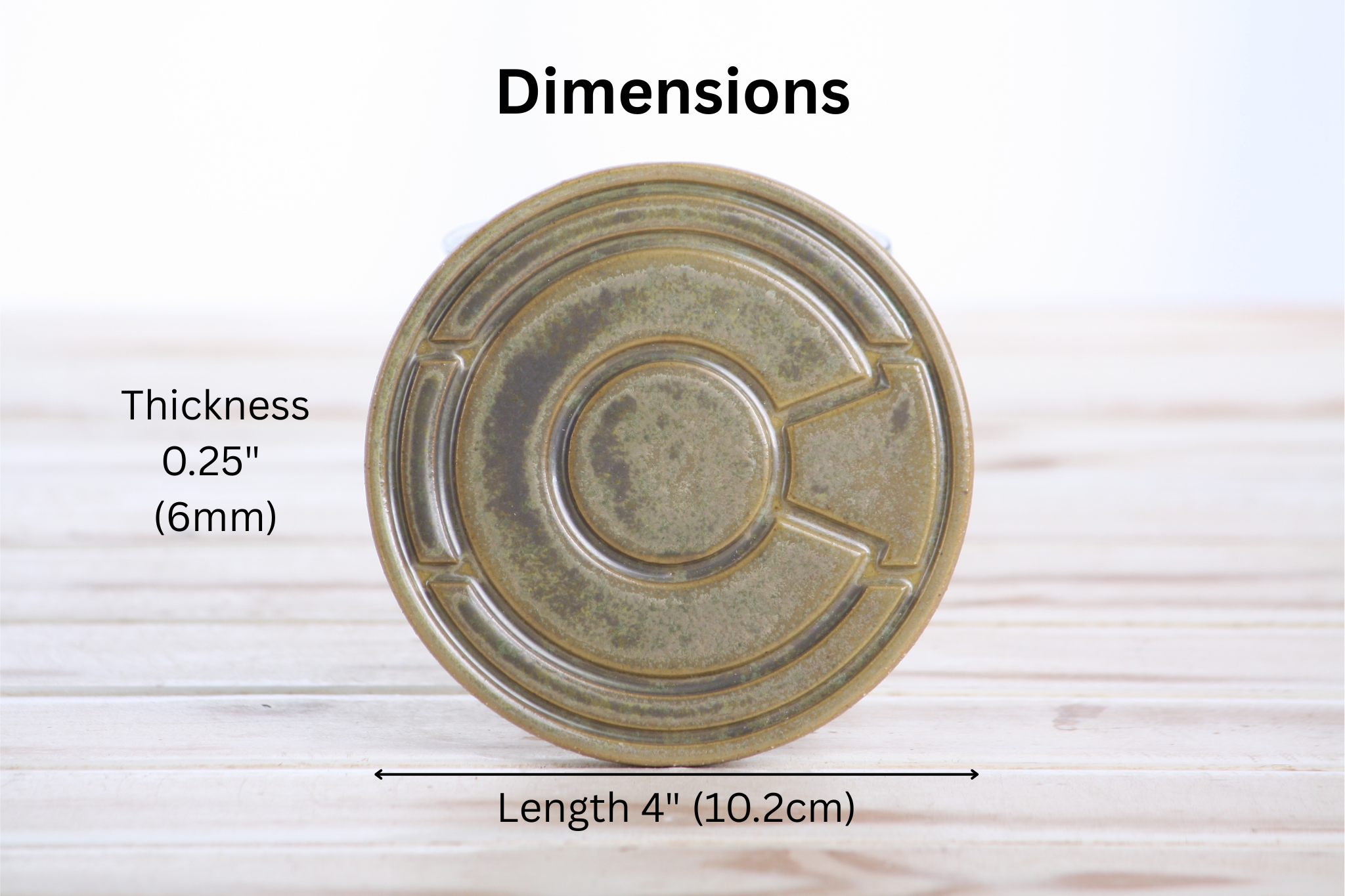 Willow Bonsai Ceramics Colorado Ceramic Coaster – 4 Inch Handmade Stoneware Drink Coaster with Indented Moat Design, Reactive Glazes, Cork Backing Pads, Made in Colorado, USA (Copenhagen)