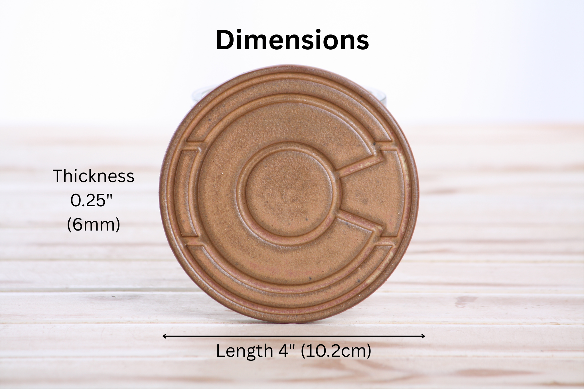 Willow Bonsai Ceramics Colorado Ceramic Coaster – 4 Inch Handmade Stoneware Drink Coaster with Indented Moat Design, Reactive Glazes, Cork Backing Pads, Made in Colorado, USA (Deep Stone)