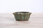 Willow Bonsai Ceramics Flower Design Bonsai Pot 4.5 Inch – Elegant Ceramic Bonsai & Succulent Planter, High‑Fired Frost‑Proof Stoneware with Drainage & Wiring Holes, Handmade in USA (Seaweed 2023)