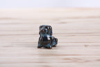Willow Ceramics Butch the Dachshund Figurine – Mini Handmade Ceramic Dog Sculpture, High‑Fired Stoneware Décor, Made in Colorado, USA (Peacock)
