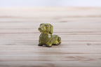 Willow Ceramics Butch the Dachshund Figurine – Mini Handmade Ceramic Dog Sculpture, High‑Fired Stoneware Décor, Made in Colorado, USA (Yellow)