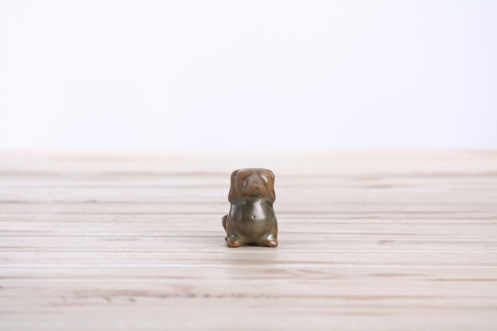 Willow Ceramics Butch the Dachshund Figurine – Mini Handmade Ceramic Dog Sculpture, High‑Fired Stoneware Décor, Made in Colorado, USA (Copenhagen)
