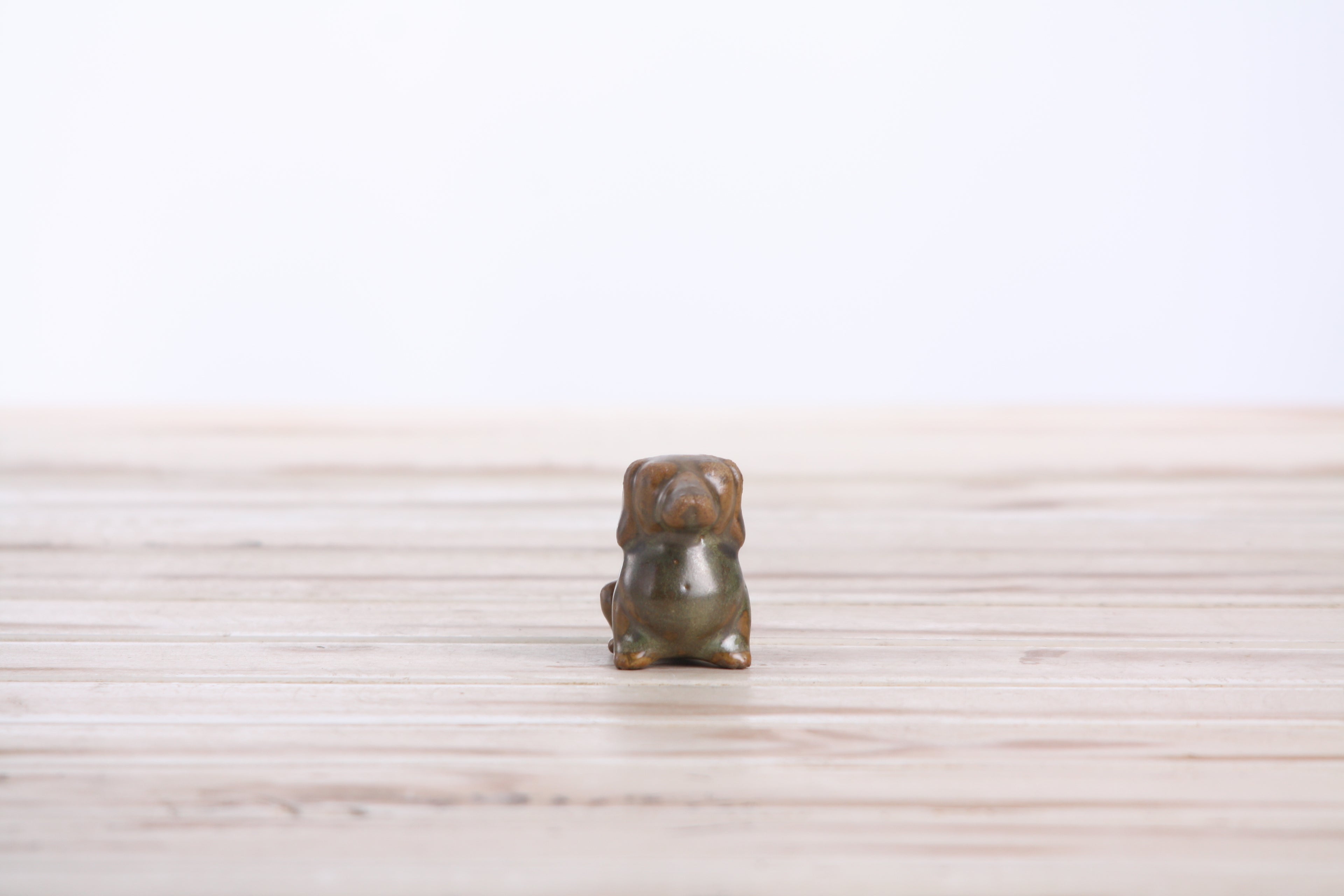 Willow Ceramics Butch the Dachshund Figurine – Mini Handmade Ceramic Dog Sculpture, High‑Fired Stoneware Décor, Made in Colorado, USA (Copenhagen)