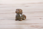 Willow Ceramics Butch the Dachshund Figurine – Mini Handmade Ceramic Dog Sculpture, High‑Fired Stoneware Décor, Made in Colorado, USA (Copenhagen)