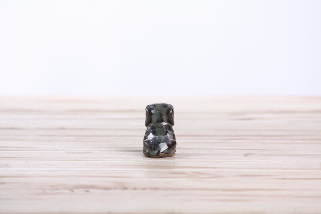 Willow Ceramics Butch the Dachshund Figurine – Mini Handmade Ceramic Dog Sculpture, High‑Fired Stoneware Décor, Made in Colorado, USA (Starry Night)