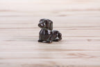 Willow Ceramics Butch the Dachshund Figurine – Mini Handmade Ceramic Dog Sculpture, High‑Fired Stoneware Décor, Made in Colorado, USA (Starry Night)
