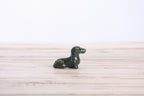 Willow Ceramics Butch the Dachshund Figurine – Mini Handmade Ceramic Dog Sculpture, High‑Fired Stoneware Décor, Made in Colorado, USA (Seaweed 2025)