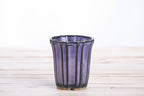 Willow Bonsai Ceramics Flower Design Cascade Bonsai Pot 3 Inch – Elegant Tall Ceramic Bonsai & Succulent Planter, High‑Fired Frost‑Proof Stoneware with Drainage & Wiring Holes, Handmade in USA (Purple)