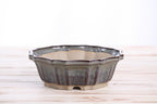 Willow Bonsai Ceramics Flower Design Bonsai Pot 6.5 Inch – Elegant Ceramic Bonsai & Succulent Planter, High‑Fired Frost‑Proof Stoneware with Drainage & Wiring Holes, Handmade in USA (Starry Night)