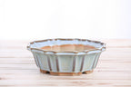 Willow Bonsai Ceramics Flower Design Bonsai Pot 6.5 Inch – Elegant Ceramic Bonsai & Succulent Planter, High‑Fired Frost‑Proof Stoneware with Drainage & Wiring Holes, Handmade in USA (Glacier)