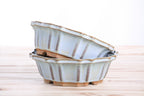 Willow Bonsai Ceramics Flower Design Bonsai Pot 6.5 Inch – Elegant Ceramic Bonsai & Succulent Planter, High‑Fired Frost‑Proof Stoneware with Drainage & Wiring Holes, Handmade in USA (Glacier)