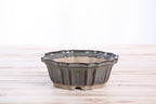 Willow Bonsai Ceramics Flower Design Bonsai Pot 5 Inch – Elegant Ceramic Bonsai & Succulent Planter, High‑Fired Frost‑Proof Stoneware with Drainage & Wiring Holes, Handmade in USA (Starry Night)