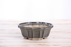 Willow Bonsai Ceramics Flower Design Bonsai Pot 5 Inch – Elegant Ceramic Bonsai & Succulent Planter, High‑Fired Frost‑Proof Stoneware with Drainage & Wiring Holes, Handmade in USA (Starry Night)
