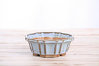 Willow Bonsai Ceramics Flower Design Bonsai Pot 5 Inch – Elegant Ceramic Bonsai & Succulent Planter, High‑Fired Frost‑Proof Stoneware with Drainage & Wiring Holes, Handmade in USA (Glacier)