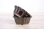 Willow Bonsai Ceramics Flower Design Bonsai Pot 4.5 Inch – Elegant Ceramic Bonsai & Succulent Planter, High‑Fired Frost‑Proof Stoneware with Drainage & Wiring Holes, Handmade in USA (Dark Honey)