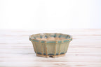 Willow Bonsai Ceramics Flower Design Bonsai Pot 4.5 Inch – Elegant Ceramic Bonsai & Succulent Planter, High‑Fired Frost‑Proof Stoneware with Drainage & Wiring Holes, Handmade in USA (Speckled Moss)