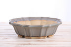 Willow Bonsai Ceramics Flower Design Bonsai Pot 10 Inch – Elegant Ceramic Bonsai & Succulent Planter, High‑Fired Frost‑Proof Stoneware with Drainage & Wiring Holes, Handmade in USA (Ocean)