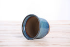 Willow Bonsai Ceramics Flute Bonsai Pot 4 Inch – Round Semi‑Cascade Ceramic Bonsai & Succulent Planter with Fluted Profile and Banded Base, High‑Fired Frost‑Proof Stoneware, Handmade in USA (Peacock)