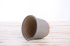 Willow Bonsai Ceramics Flute Bonsai Pot 4 Inch – Round Semi‑Cascade Ceramic Bonsai & Succulent Planter with Fluted Profile and Banded Base, High‑Fired Frost‑Proof Stoneware, Handmade in USA (Ocean)